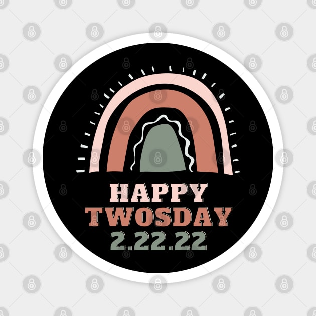 Happy Twosday 2.22.22 Magnet by Pixel Threads 